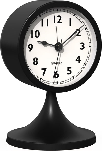 AYRELY® 3" Analog Alarm Clock, Retro Small Clock, Desk Clock for Bathroom