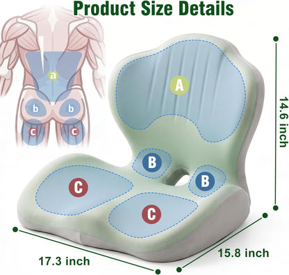 Car Seat Cushion Office Chair Cushion with Lumbar Support Pillow