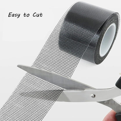Window Screen Repair Tape Mesh Pacth Tape Strong Adhesive Waterproof 2in x 6.56ft for Windows Door