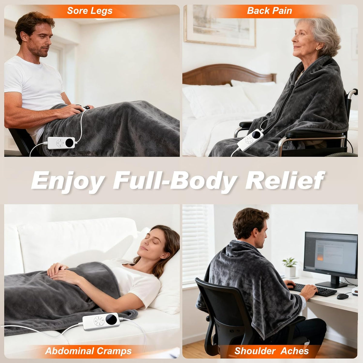 Heating Pad for Back Extra Large 59x27 Full Body Electric Heat Cloak XXL