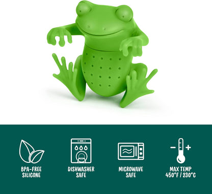 Genuine Fred RELAXOLOTL Tea Infuser, Cute Axolotl Design, For Loose Leaf Tea, Flexible, Easy to Clean Silicone, Fun Gift for Tea Lovers, Clever Kitchen Gadget
