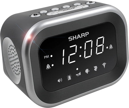 Sharp Big Bang 115dB Alarm Clock for Heavy Sleepers, Dual Alarms