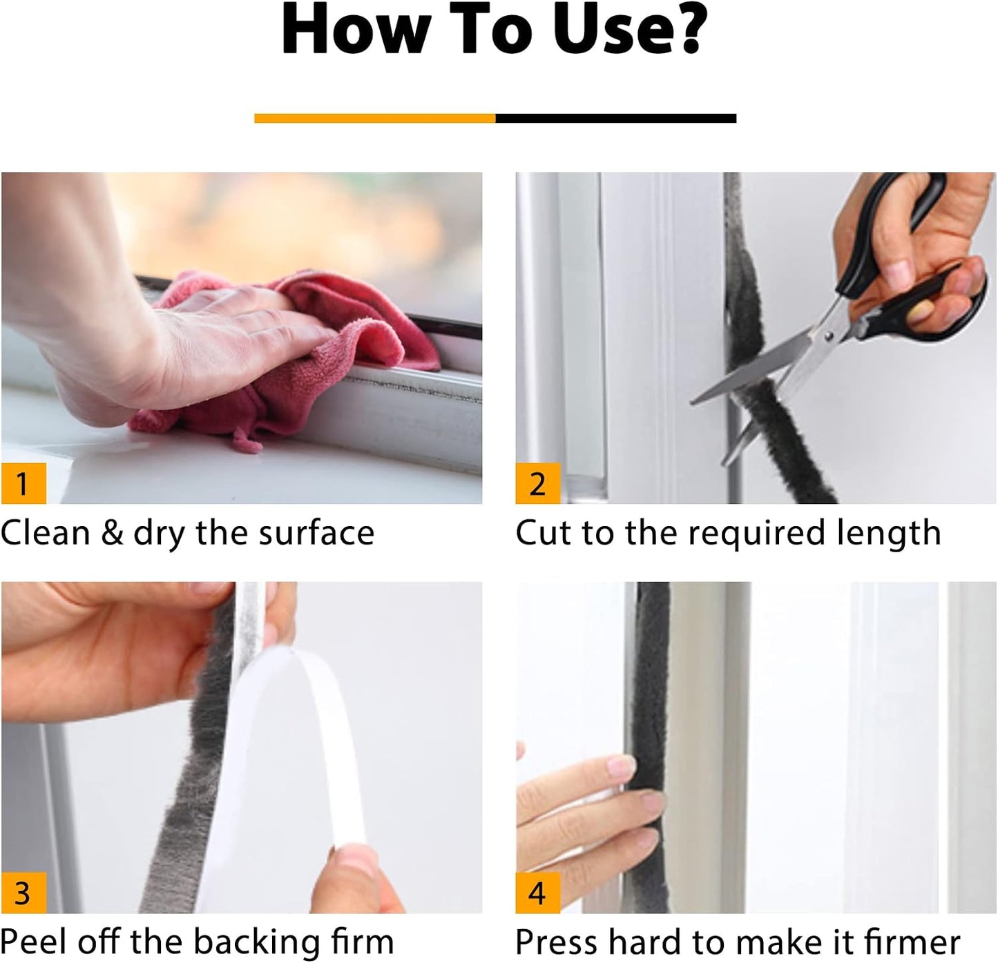 Bruiefpap 39.4FT Weather Stripping for Doors and Windows, Self-Adhesive Soundproofing Door Seal, Door Insulation for Sliding, Exterior, Frames and Front, 0.35'' Wide x 0.35'' Thick, Grey