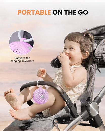 Dreamegg White Noise Machine - Portable Sound Machine for Baby Adult, Features Powerful Battery, 21 Soothing Sound, Noise Canceling for Office & Sleeping, Sound Therapy for Home, Travel(2Light Blue)