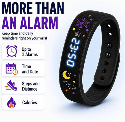 Vibrating Alarm Wristband Clock for Heavy Sleepers Wake Band Wrist Watch Silent Vibration Bracelet Loud Adults Strike Deaf People Despertar with that Won't Partner Extremely Deep