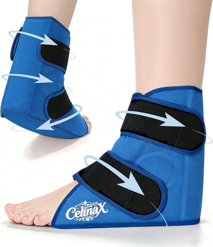Ankle Ice Pack Wrap, Heel Ice Pack Wrap for Plantar Fasciitis Relief