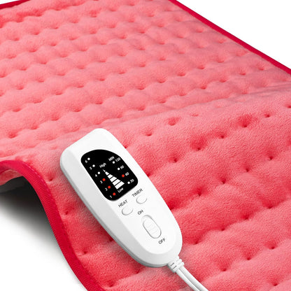Electric Heating pad for Back Neck Shoulder Knee Arms Legs- Electric Heat Pads with 6 Heat Settings & Auto Shut Off Heat Heating Pad for Birthday Mother Father Girl Men Women