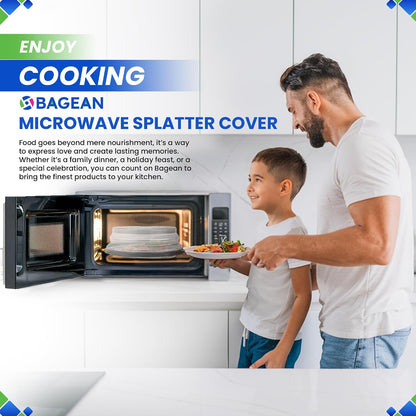 Microwave Splatter Cover 10.5” - Foldable Silicone Microwave Cover for Food | Splatter Covers the Dish and Plate - Durable Silicone Microwave Food Cover Lid With Vents for Microwave Splatter Protection