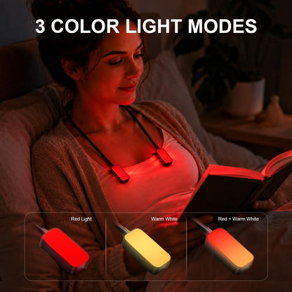 Ultra-Lightweight Neck Reading Light with 660nm Red Light for Night Reading