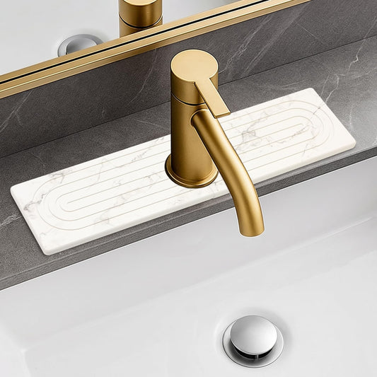 Fast Dry Stone Faucet Mat for Bathroom Sink Kitchen Counter Marble Trays
