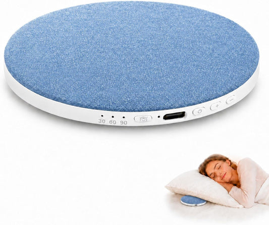 Pillow Speaker for Sleeping, Headphone-Free Mini Bluetooth Speaker Under Pillow, White Noise Sound Machine with Pink Noise, Auto-Off Timer for Side Sleeper