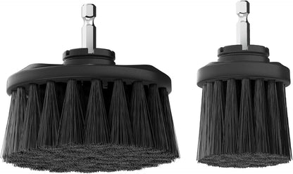 Dirt Devil Soft Bristle Cleaning Brush Set, Includes 2" & 3.5" Brushes | For Use on Glass, Hardwood, Ceramic and More, Gentle Cleaning, Scrubber Brush Drill Attachment for Cleaning