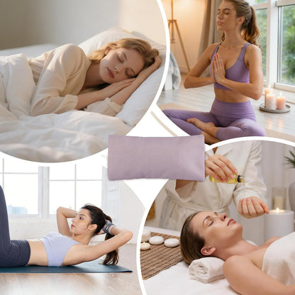 Cotton Weighted Eye Pillow Case Covers, 6pcs Soft Cooling Eye Pillow Cases | for Relaxation for Yoga, Sleeping,Meditation, Spa Migraine Relief, Massage Accessories,Covers ONLY