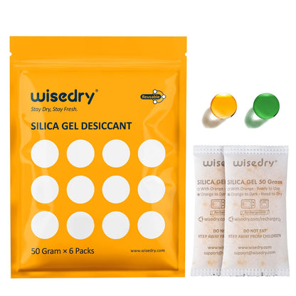 wisedry 2 x 500 Gram [2.2 lbs] Rechargeable Silica Gel Car Dehumidifier, Microwave Fast Reactivated Desiccant Packets Large for Gun Safe Closet Basement Garage Storage Moisture Absorber Bag Reusable