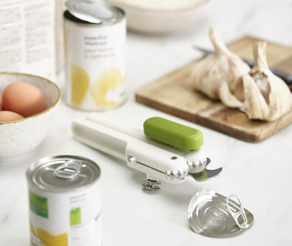 Joseph Joseph Pivot Multifunction Can and bottle Opener, Easy to Use, White