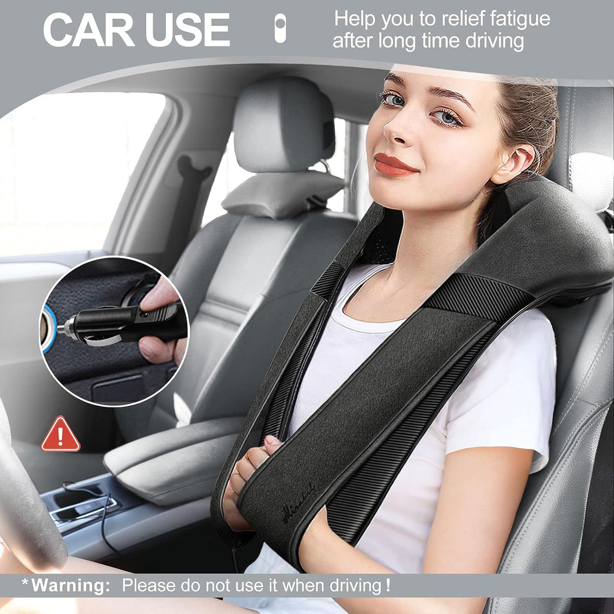 Shiatsu Neck and Back Massager with Heat for Pain Relief Deep Tissue Gifts