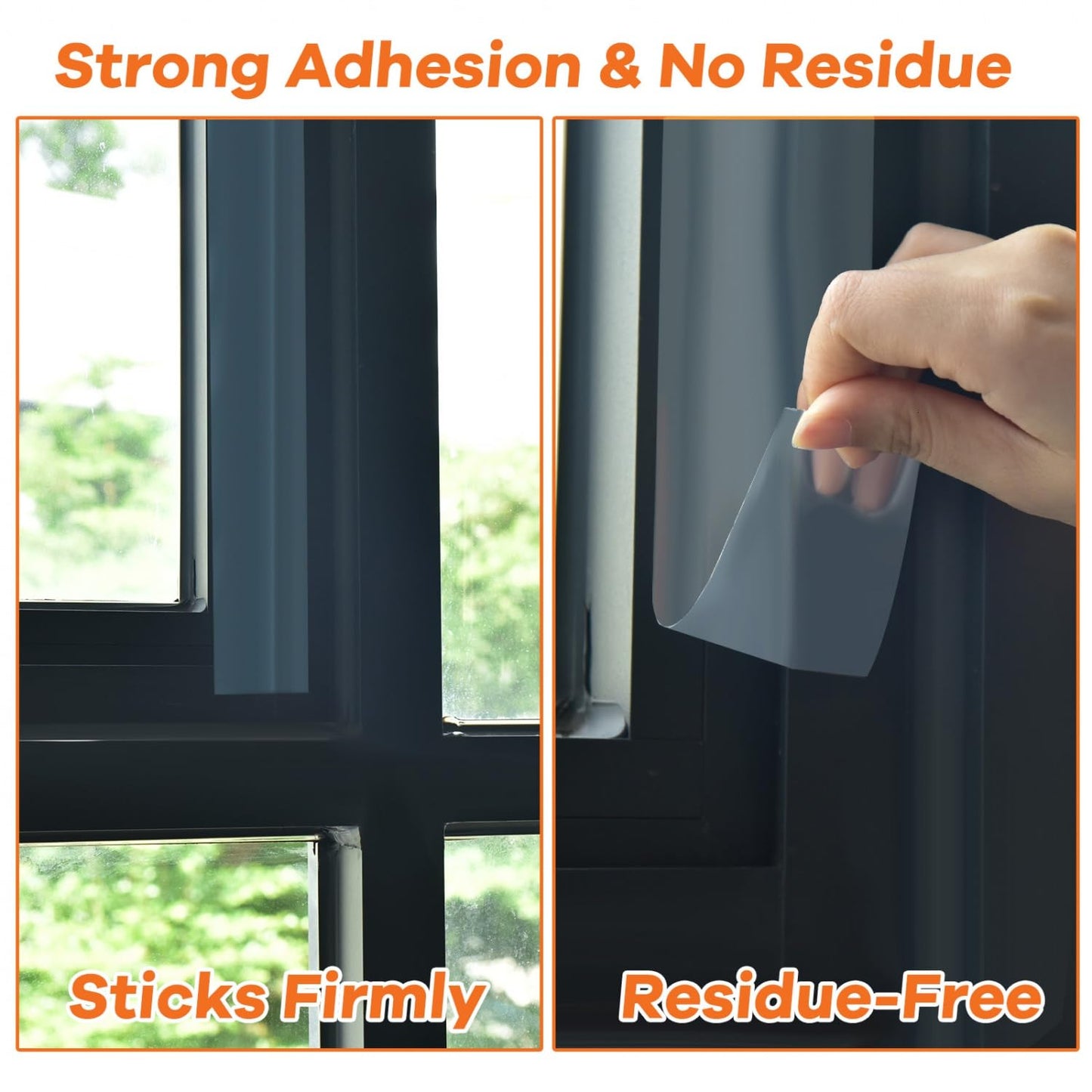 YoleShy 3 Pack Transparent Window Weather Sealing Tape 2 Inch x 30 Yards No Residue Heavy Duty Window Insulation for Winter Cold Draft Proof Gap Sealing, Total 90yds Air Conditioner Window Seal