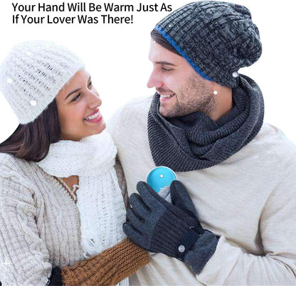 Karecel Rechargeable Hand Warmer, 5200mAh Double-Sided 4-inch Full-Surface Heat Electric Hand Warmer, Up to 11Hrs, Portable Handwarmer Pocket Heater, Tech Gifts for Men Women, Winter Essentials
