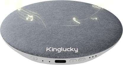 Kinglucky X50 Pillow Speaker for Sleeping, Built-in White Noise Sound Machine Pink Noise for Sleeping, Auto-Off Timer Portable Bluetooth Speaker Under Pillow Rechargeable for Side Sleeper, Blue