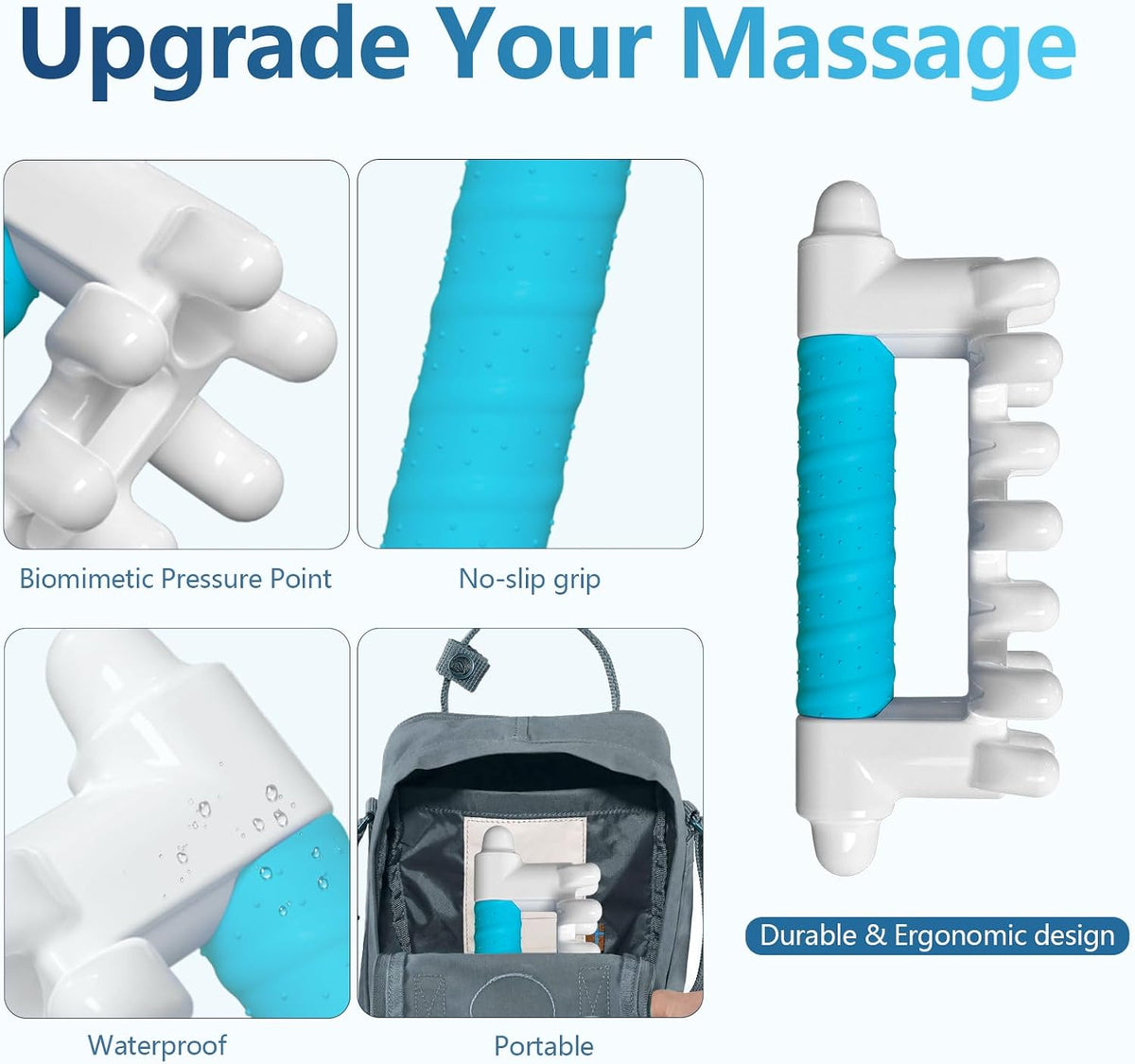Fascia Massage Tool Blaster for Cellulite,Handheld Myofascial Release Tool for Deep Tissue Massage,Trigger Point Massage Tool for Manual Massage of Neck & Back