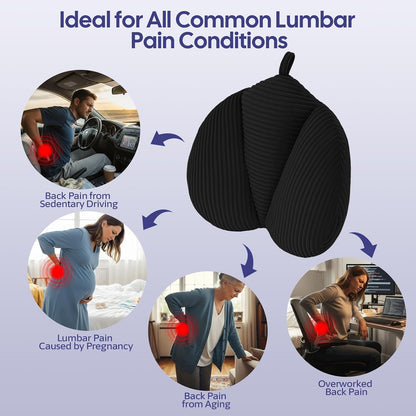 Lumbar Support Pillow for Couch, Back Support Pillow for Chair