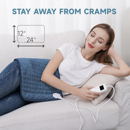 Heating Pad for Back, Neck, and Shoulder Pain Relief, Electric Heat Pad with 6 Heat Levels, Moist Heat Option, Auto Shut-Off, Birthday Christmas Gift for Women Men Mom Dad Grandma, Gift for her