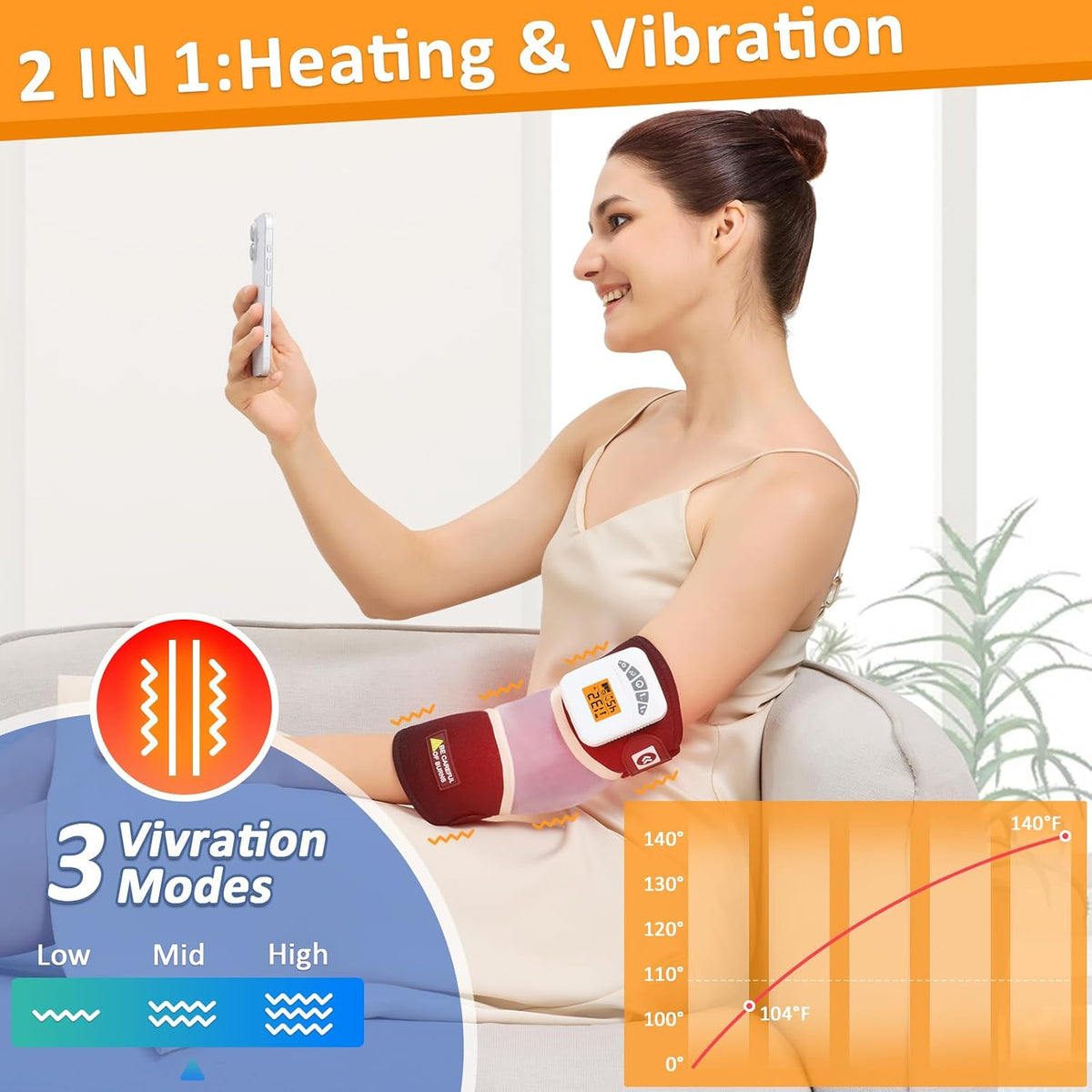 Feet Warmers, 5000mAh Rechargeable Foot &Ankle Heating Pad for Circulation