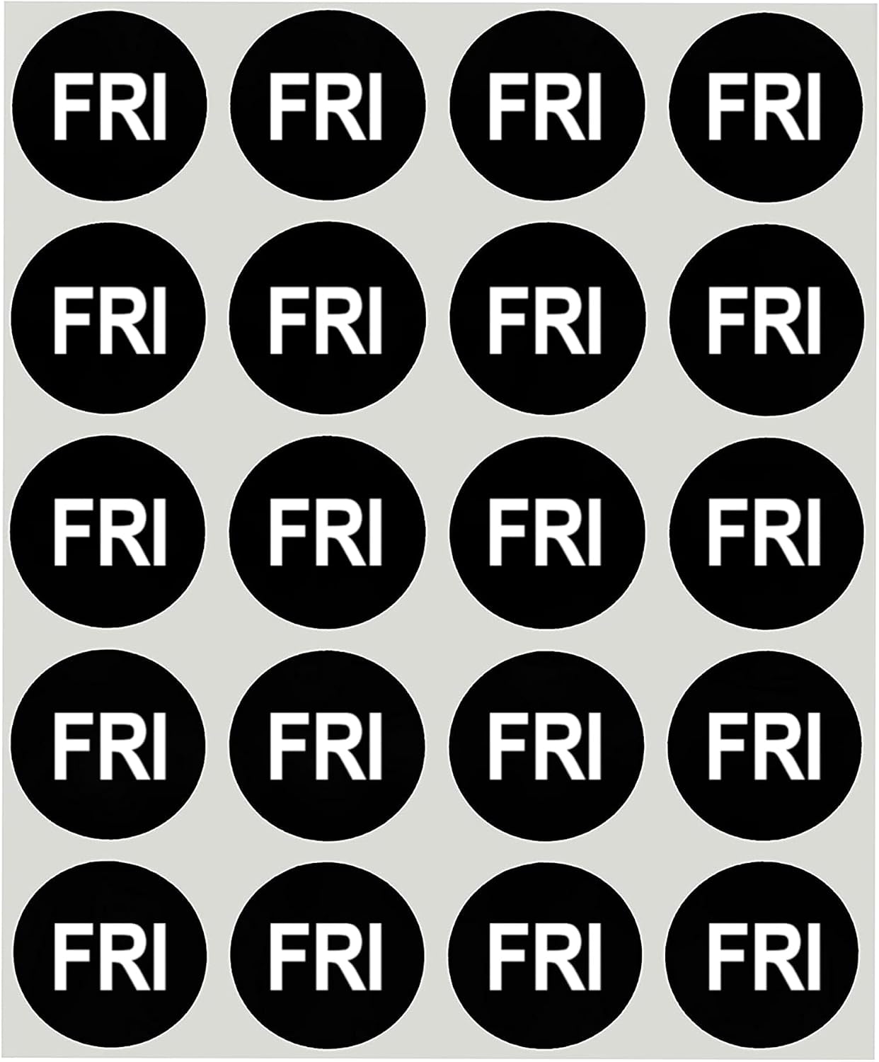 1 Inch Orange Removable Saturday Day Labels, 420/Pack | Removable Day-Of-Week Food Rotation Labels for Kitchens, Restaurants, Catering, Meal Prep and Inventory Made in USA