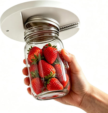 Under Cabinet Jar Opener for Seniors & Arthritis | One-Hand Operation, Auto-Fits 0.6-4.7"