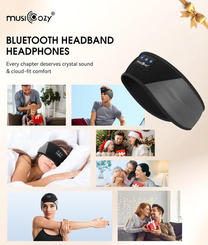 MUSICOZY Bluetooth 5.4 Sleep Headphones Headband Sports Wireless Audio