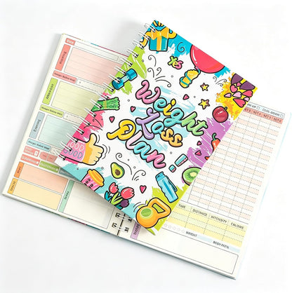 icceemee Undated Health & Wellness Planner – Daily Food Diary, Habit Tracker & Fitness Journal for Weight Loss, Gluten Free Dairy Free Sugar Free Diet, Mood & Energy Log, Meal & Exercise Notebook for Women & Men