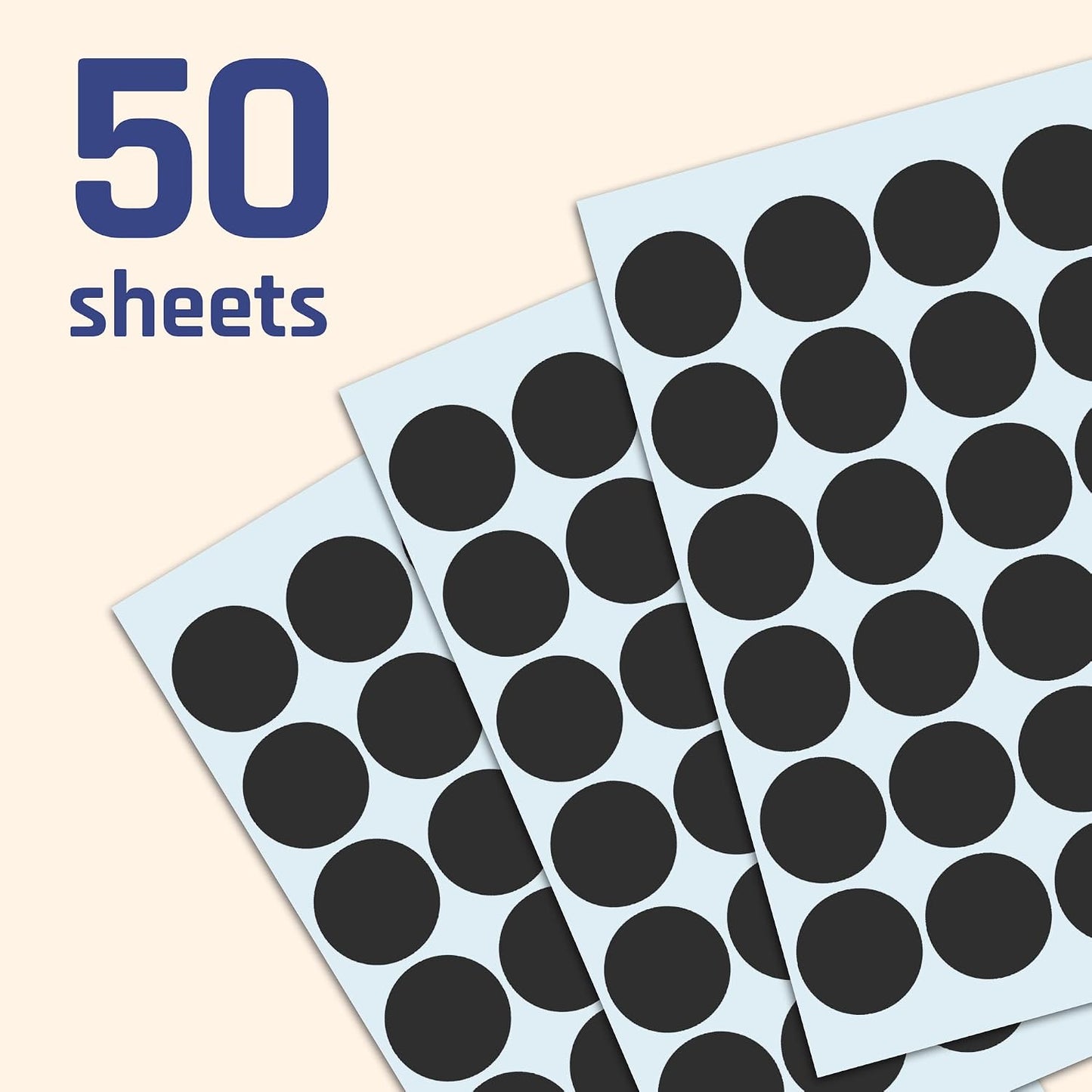600 Pack, 1" Round Colored Dot Stickers Labels - 6 Colors