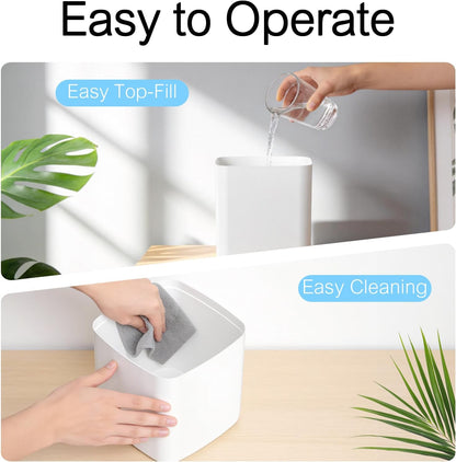 Humidifiers for Bedroom, 2.0L Cool Mist Humidifier for Plants & Home