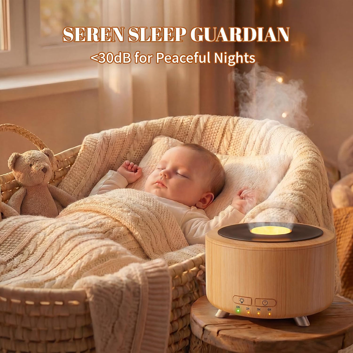 500ML Retro Vinyl Essential Oil Diffuser for Home