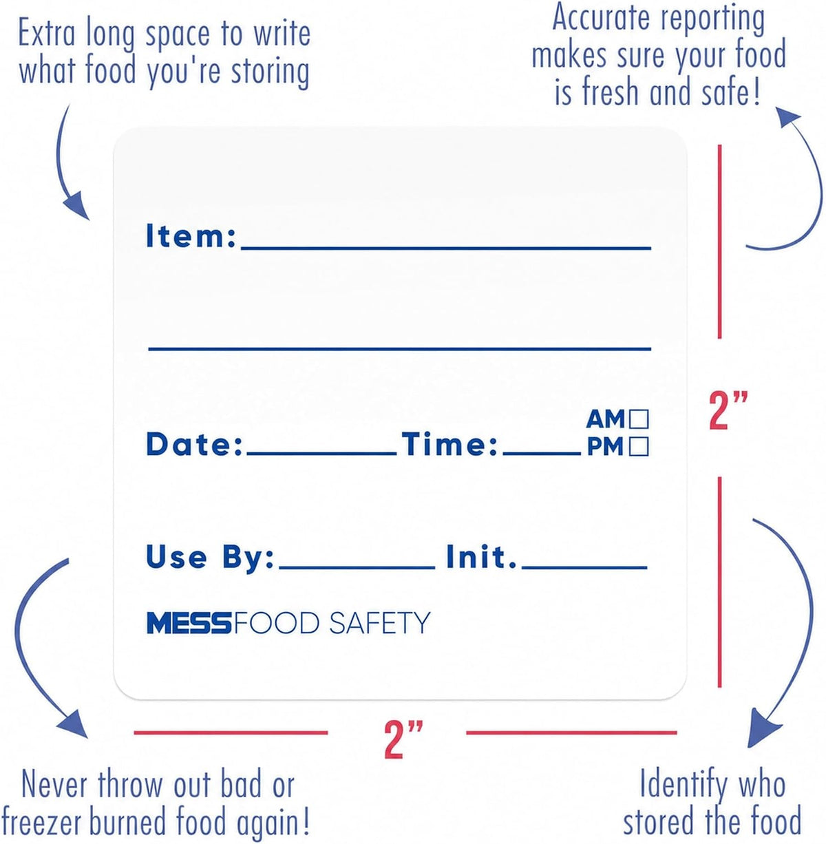 Canning Kit - 1x2 200/Roll - Fill-in 2x2 200/Roll - Dissolvable Food Labels