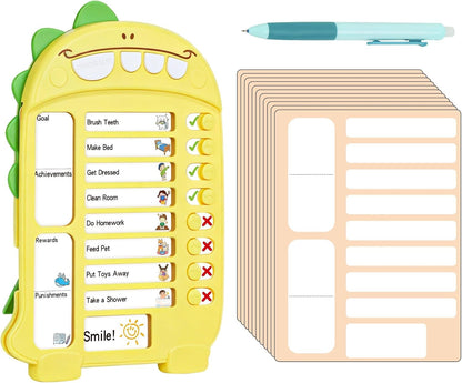 Chore Chart for Kids, Planning Board with Sliders, to Do List | Visual Schedule Board, Routine Chart with Slider, Morning Bedtime Routine Chart for Toddlers, ADHD Tools