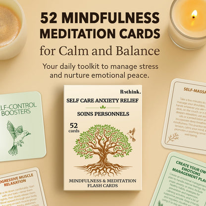 Meditation Cards for Anxiety Relief - Daily Affirmation Cards for Women