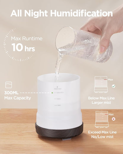 InnoGear 300ML Essential Oil Diffuser, Premium 5-in-1 Ultrasonic Aromatherapy Diffusers Mother's Gift Scent Humidifier Aroma Diffuser Vaporizer Auto-Off Timer for Room Office Home, Yellow, Medium