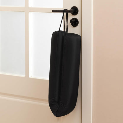 Resistant Door Draft Stopper, Removable Washable Cover, 36", Black | Weighted Gap Filler, Blocks Hot and Cold Air, All-Season Seal