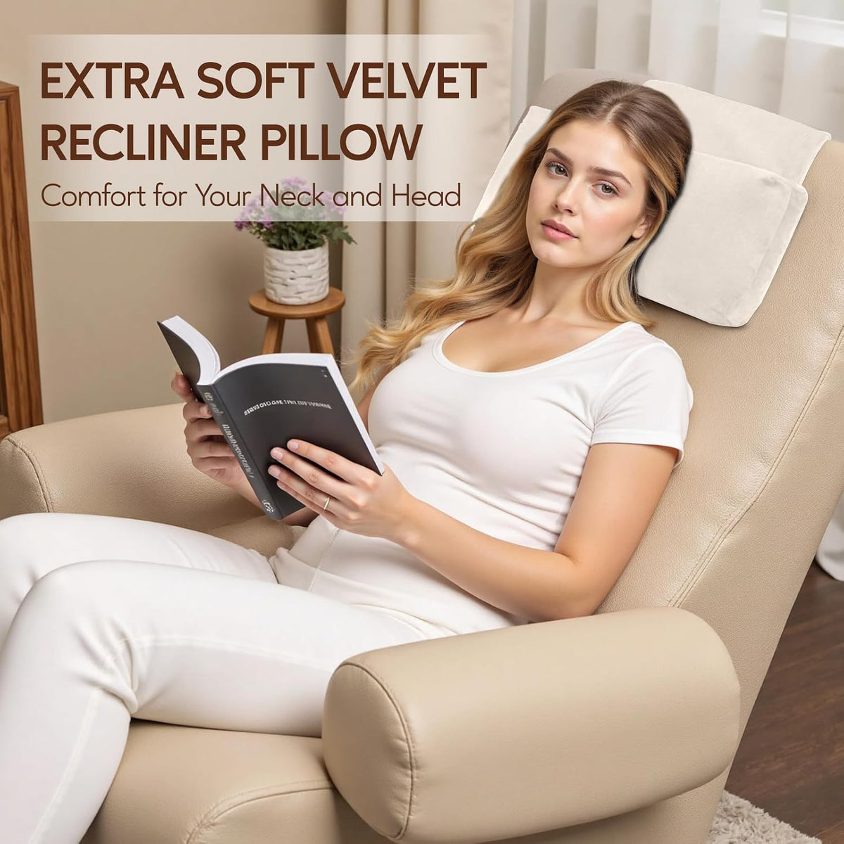 Neck Pillow for Recliner Chair, Adjustable Recliner Pillow for Headrest