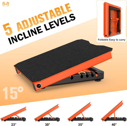 Metal Slant Board Calf Stretcher for Squat, Incline Balance Board