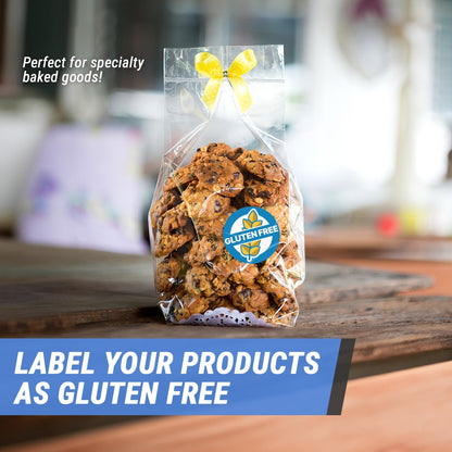 Dairy Free Food Labels Stickers - 1.5" Round Food Allergy Warning Meal Choice Label Stickers for Restaurant Deli Grocery Store Food Packaging, Strong Adhesive & Easy Peel (300 Labels on Sheet)