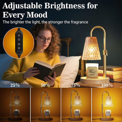 hyrion Candle Warmer Lamp with Timer, Gifts Adjustable Height Candle Lamp
