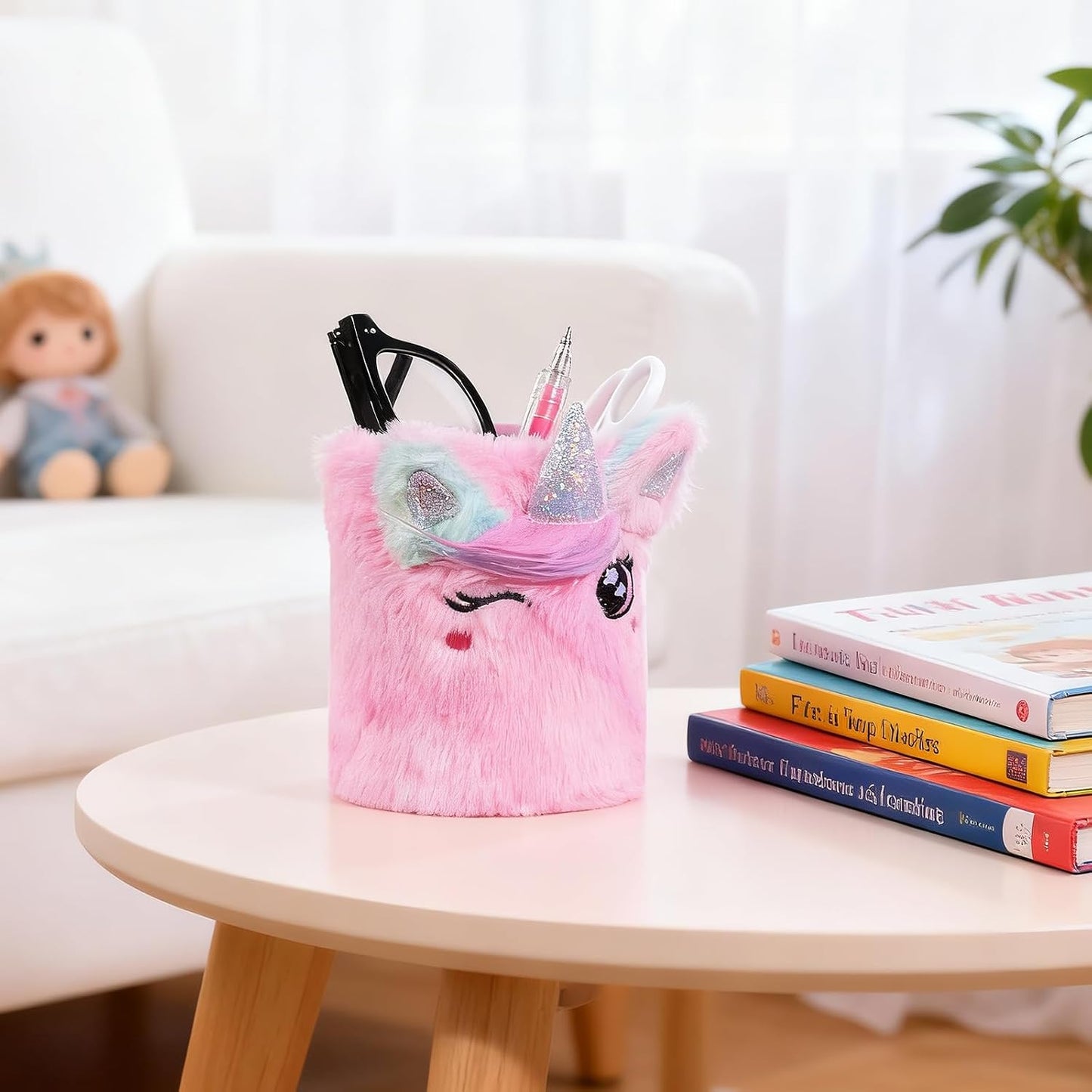 Happynear Glasses Holder, Cute Eyeglass Holder, Glasses Holder for Nightstand, Desk and Dresser, Gifts for Boys and Girls