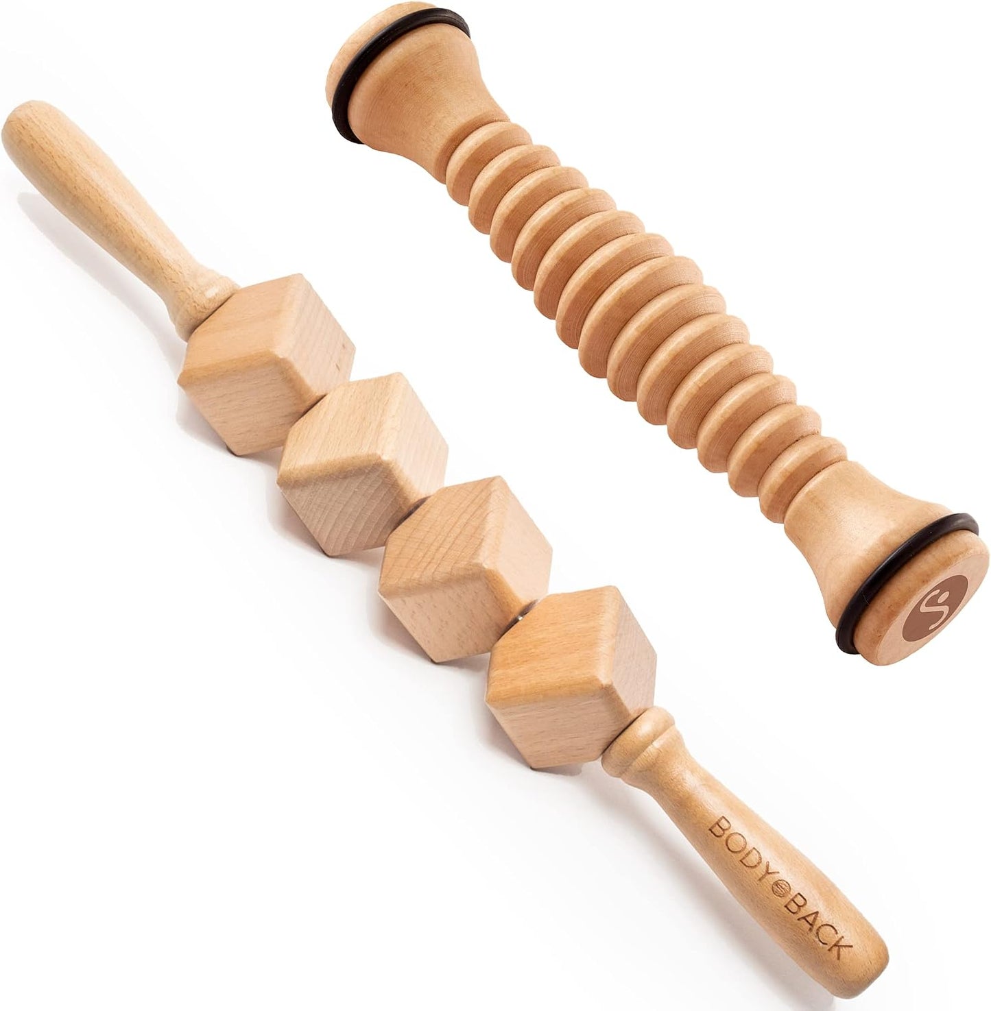 Body Back Wooden Foot Roller - Wood Therapy Massage Tool for Plain Relief | Wooden Cellulite Massage Tool, Full Body Massage Roller, Foot Massager For Plantar Fasciitis, Stress Relief, And Relaxation