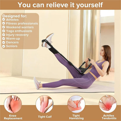 Adjustable Hamstring Stretcher for Knee Extension & Pain Relief – Multifunctional Leg, Calf, Hip & Lower Back Stretcher Device, Decompression & Physical Exercise Equipment for Flexibility & Workout