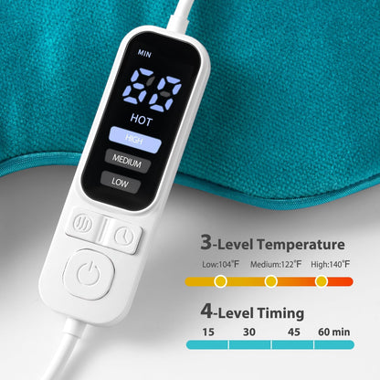 Ezona Heated Eye Mask, Warm Eye Compress Mask for Dry Eyes, Gray | USB Electric Eye Heating Pad, Temperature & Timer Control, Blepharitis, Sinus, Migraine, Stye, MGD Puffiness
