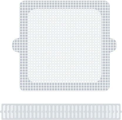 PRIMSOPH 4 Inch 30pcs Disposable Shower Drain Hair Catcher Mesh Stickers Floor Drain Sticker Disposable Drain Filter Hair Trap Sticker