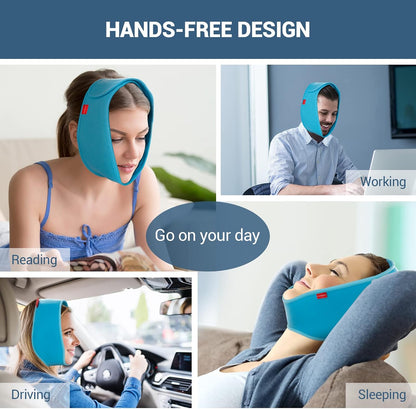 Comfytemp Wisdom Teeth Ice Pack Head Wrap, Gel Face Ice Pack for TMJ Relief