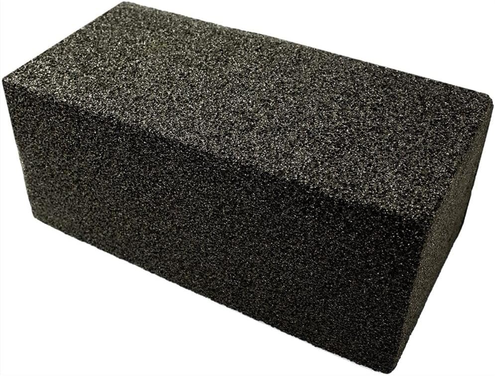 Commercial Grade, Heavy Duty Grill Cleaning Brick Bulk 4 Pack. Pumice Stone Cleaner Tool Cleans and Sanitizes Restaurant Flat Top Grills or Griddles Effectively Without Harsh Chemicals or Abrasives